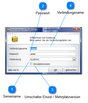 Verbindung mit Datenbank